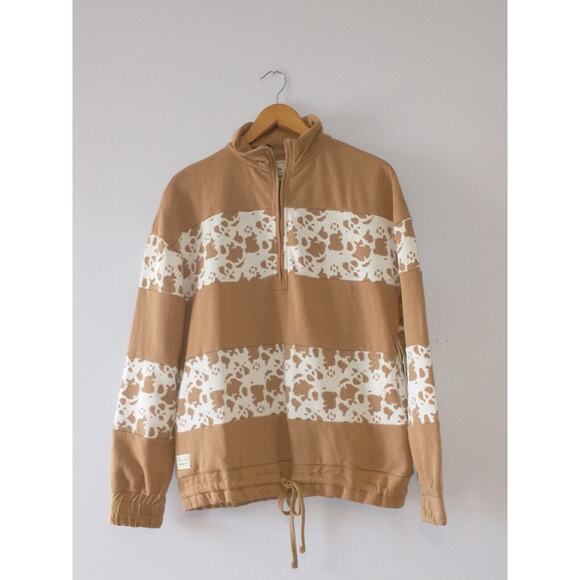 Simply Southern Women's 1/4 Zip Pullover Jacket Large Animal Print Snuggle Comfy - Picture 11 of 14